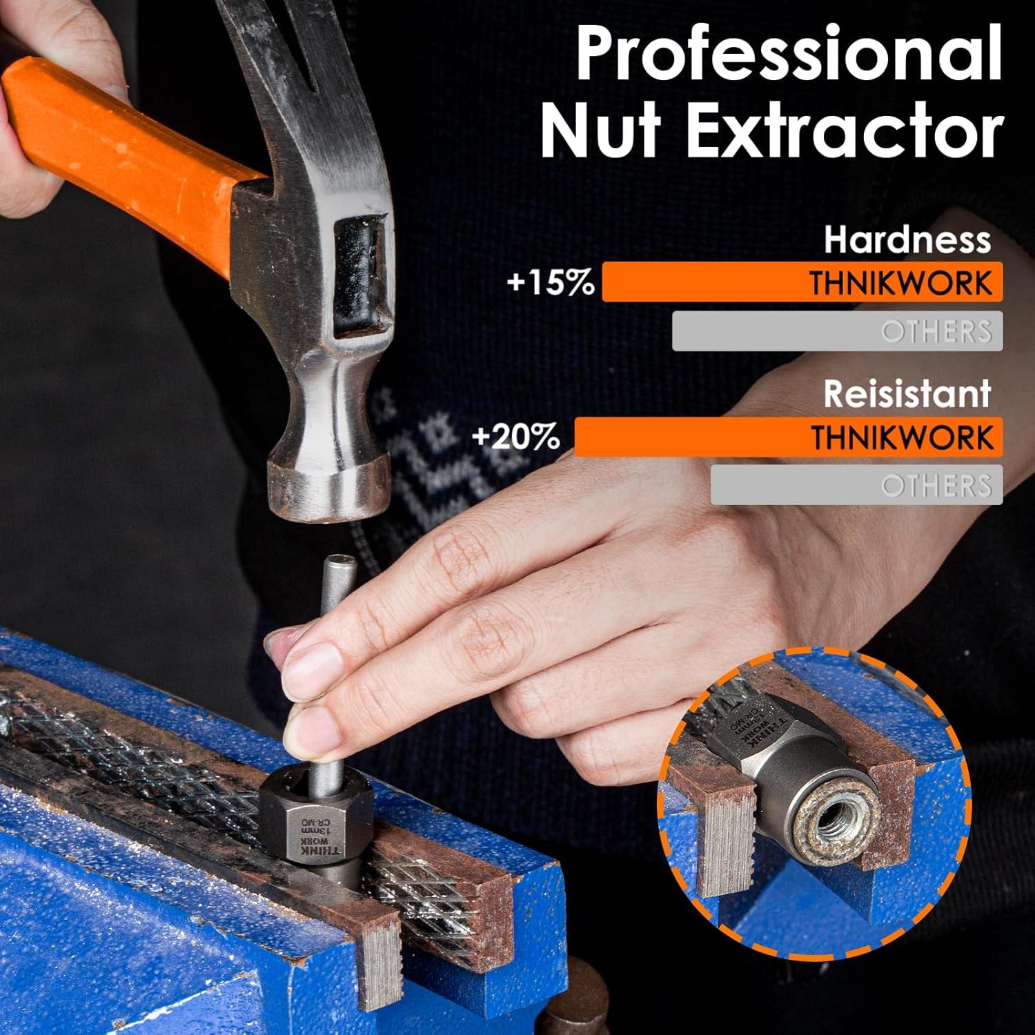 Easy Out Bolt Extractor Kit, 35 PCS Nut Socket Set, 1/4"...