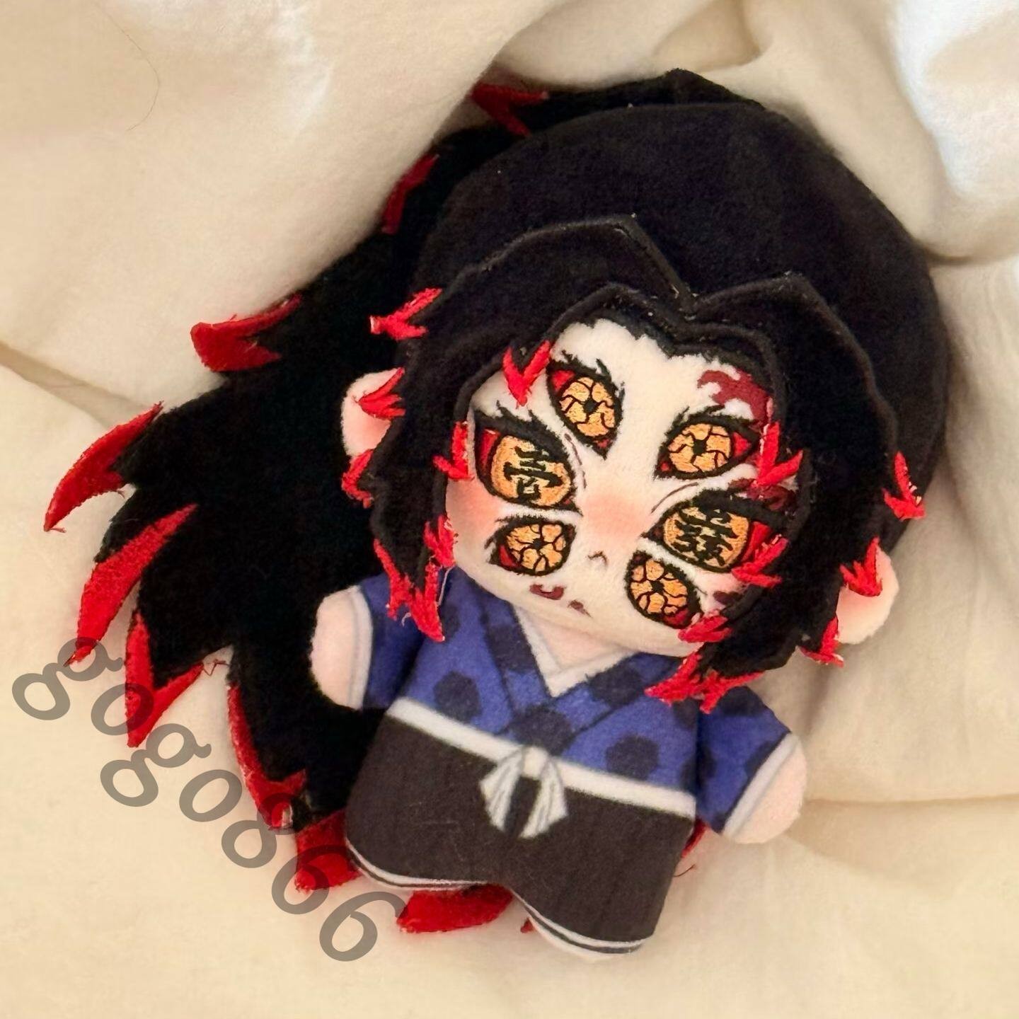 Anime Baby Butch Kokushibo Stuffed Toy Demon Slayer Cosplay Plush Doll Gift 10CM