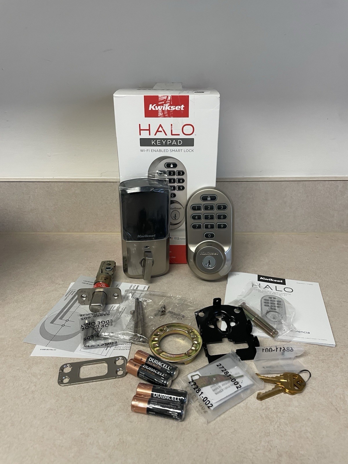 Kwikset 99380-001 Halo Wi-Fi Smart Electronic Keypad Deadbolt - Satin Nickel