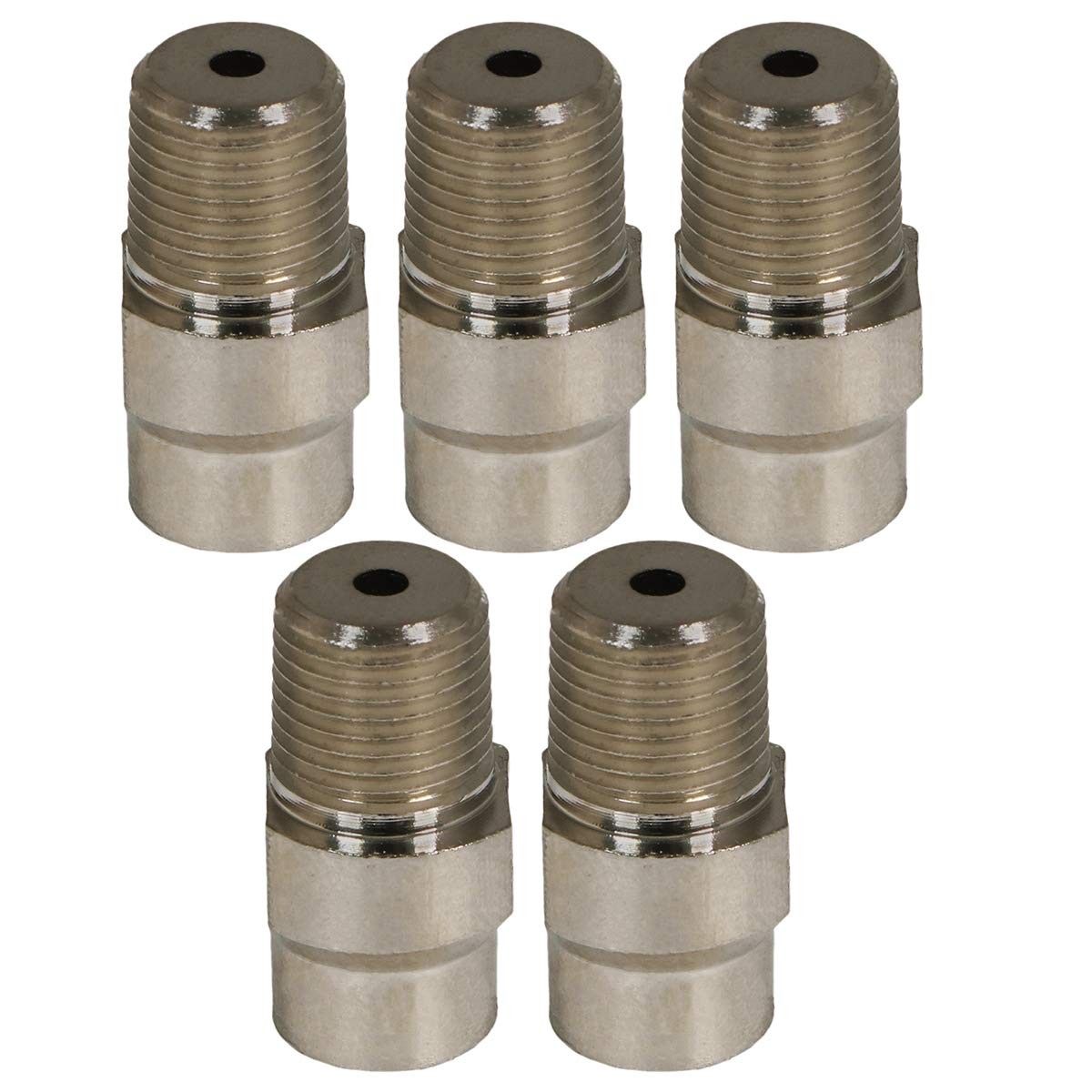 6I622-5 Radiator Steam Coin Key Air Valve 1/8 In MIP Chrome Steel 5 PCS