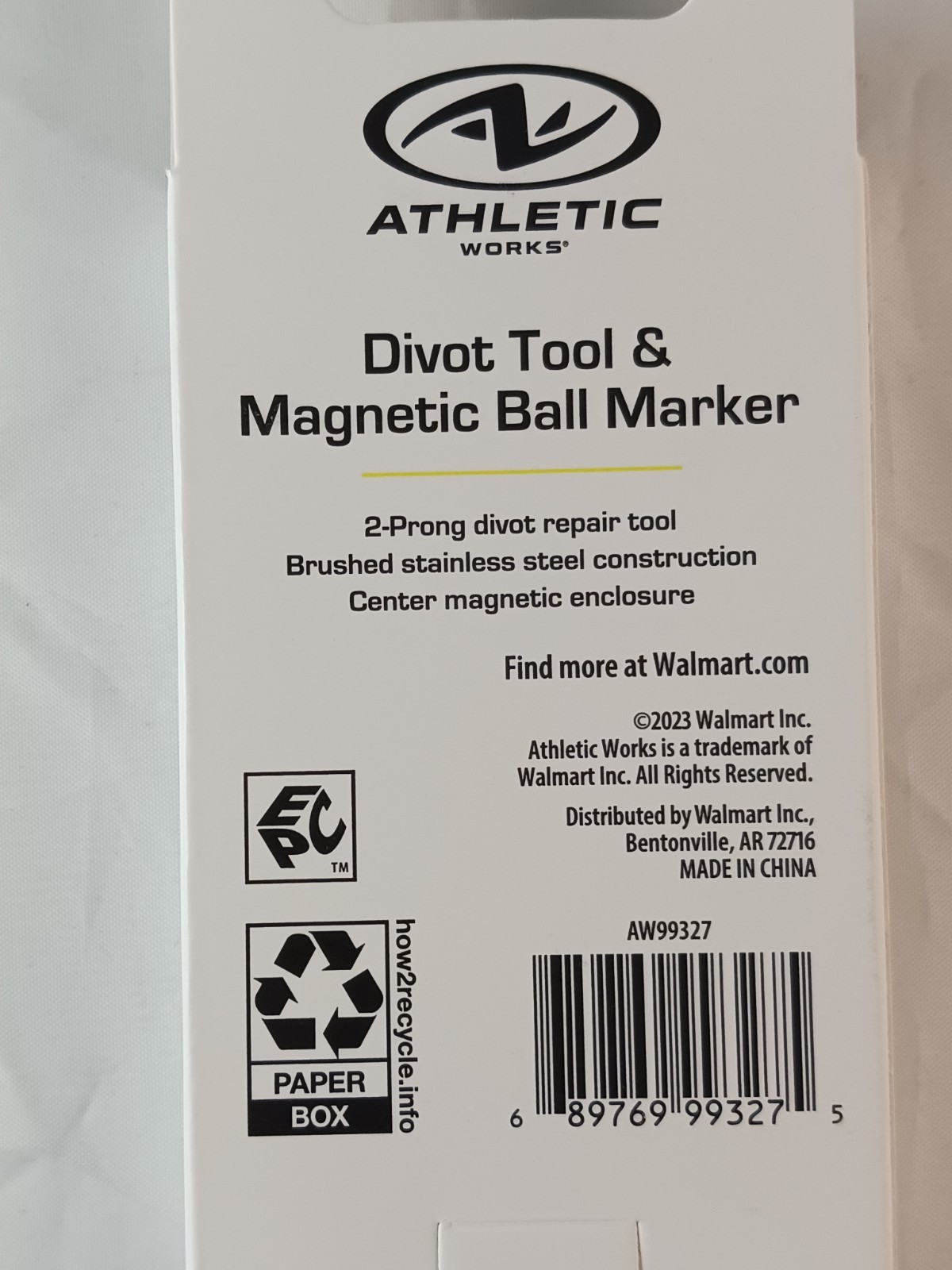 Athletic Works Divot Tool & Magnetic Ball Marker, New