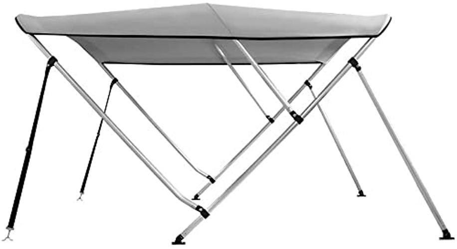 3 Bow 4 Bow Bimini Top Boat Cover,600D Solution Dyed Polyester,2 Support