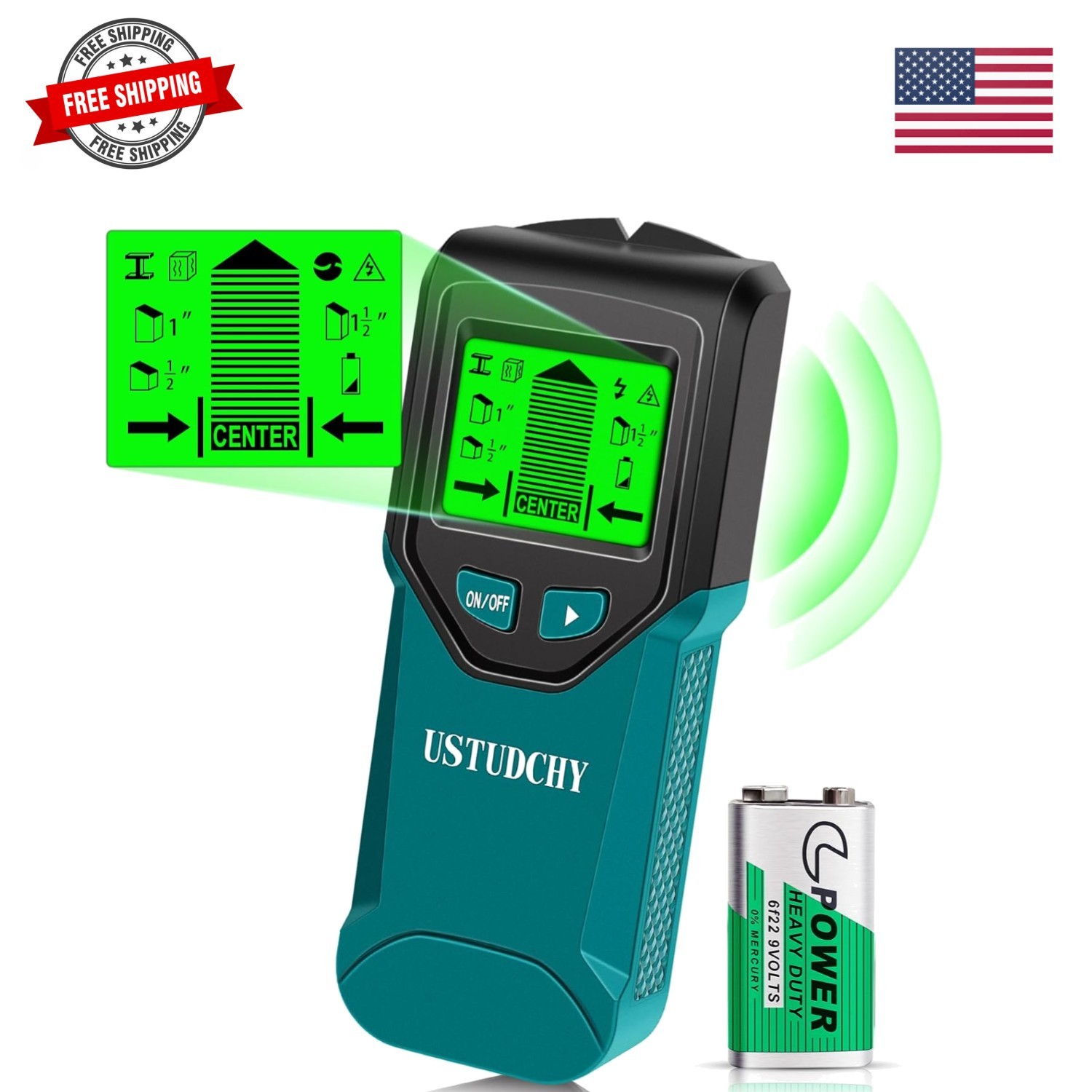 Stud Finder - 5 in 1 Electronic Stud Finder Wall Scanner, Stud Sensor with Di...