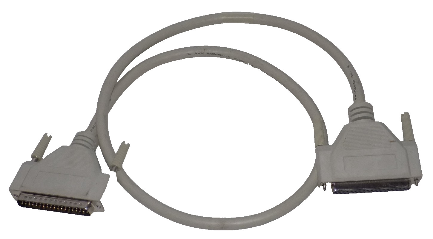 830-085-103 REV A2 3FT CABLE WITH MALE AND FEMALE CONNECTIONS DB37 300V 28 AWG