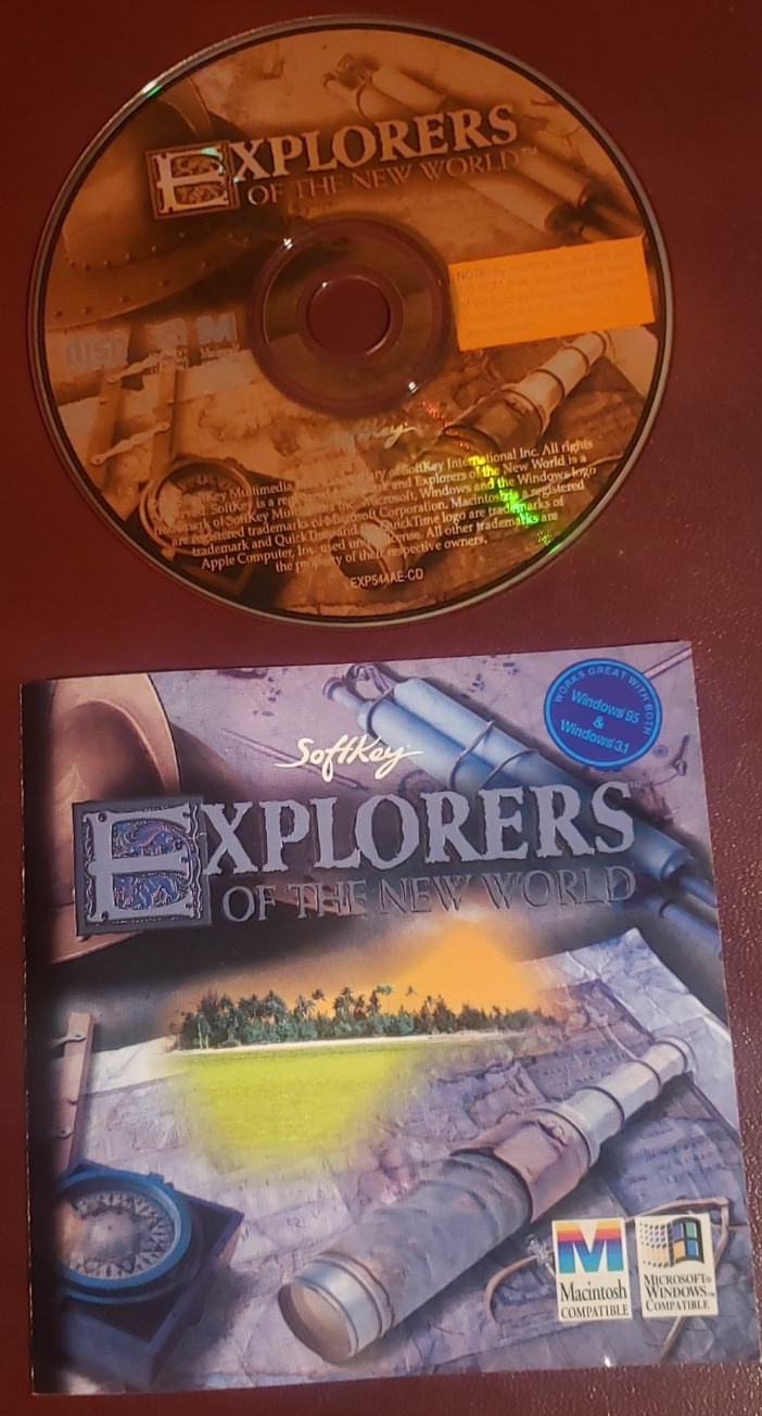 Explorers of the New World ~ CD-Rom Mac and Windows ~ 1995   (Disc Only-No Case)