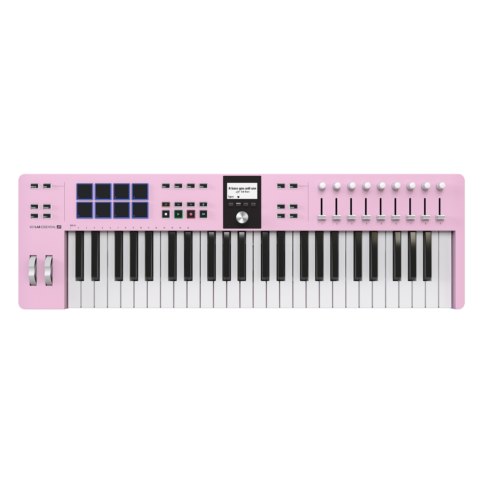 Arturia KeyLab Essential 49 mk3 MIDI Keyboard Controller - Rose Quartz Open Box