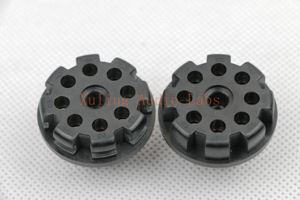 10pc  for 6sn7 el34 power plug bakelite octal 8pin tube base