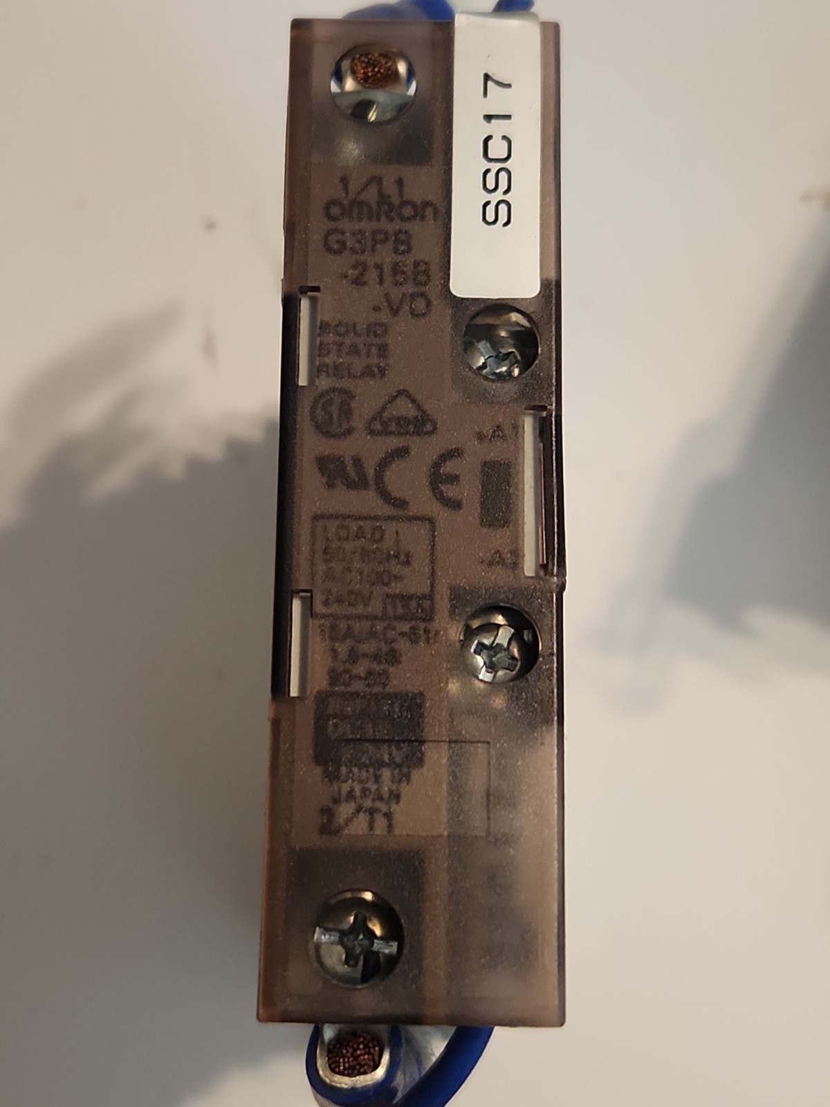 Used OMRON Solid State Relay & Heatsink G3PB-215B-VD w/ warranty Free Shipping