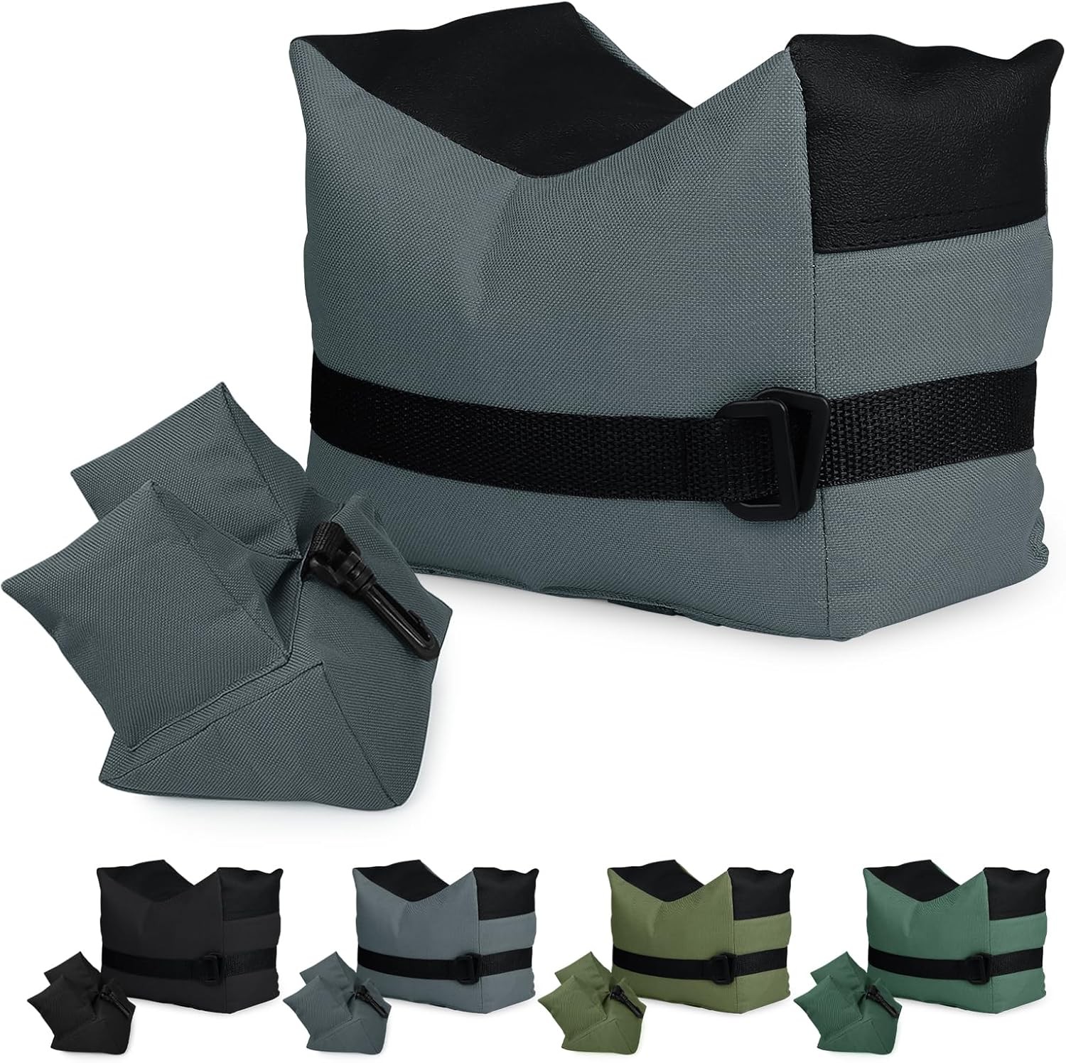 Twod Outdoor Shooting Rest Bags - Target Sports 9.6 x 6.8 x 4.1 inch, Gray