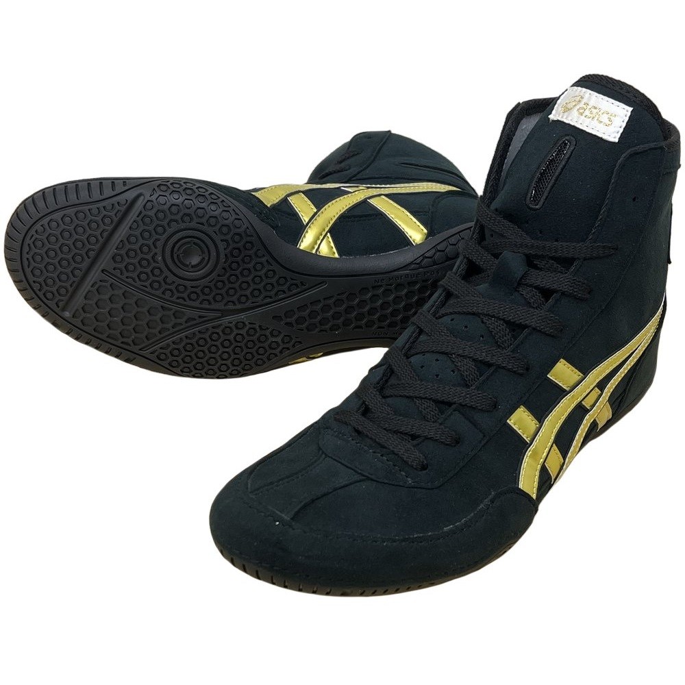 ASICS wrestling shoes 1083A001 Black x Gold x Black A504 US 11.5/28.5cm