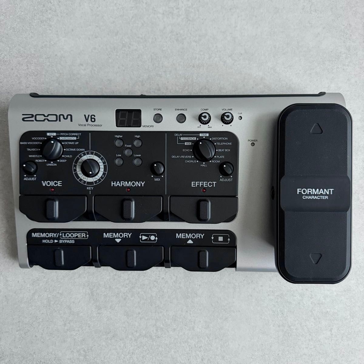 Zoom V6 Vocal Processor SGV-6 Mic Box AC Adapter Manual Tested from Japan