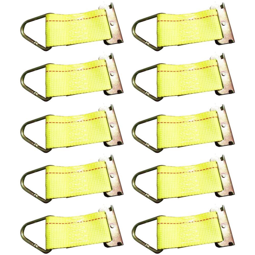 10pk Track Rope Tie-Offs, Removable Cargo Tie-Down Tieoffs