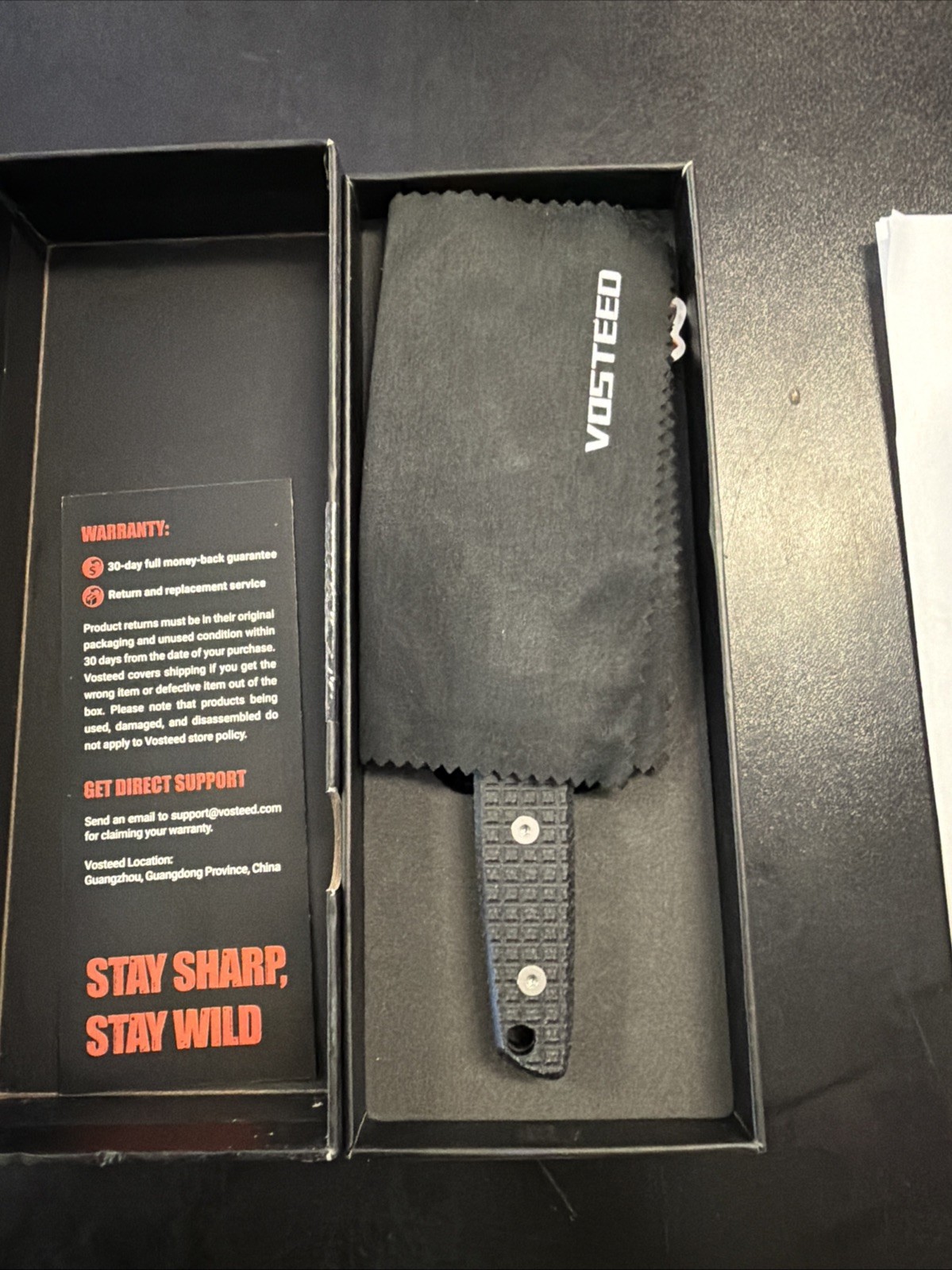 Vosteed Mink Fixed Blade Knives - 3.33’’ Nitro-V Blade with Sheath,