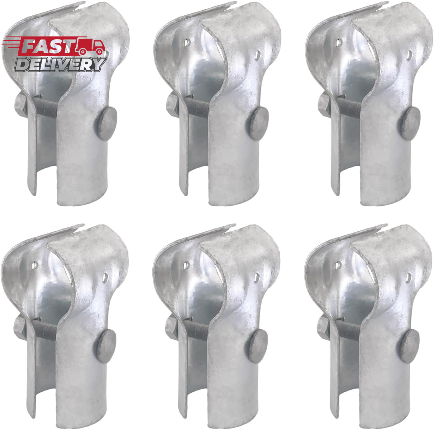 Galvanized Steel Chain Link Fence T Clamp - 1-3/8" End Rail Clamp for 1-3/8" OD