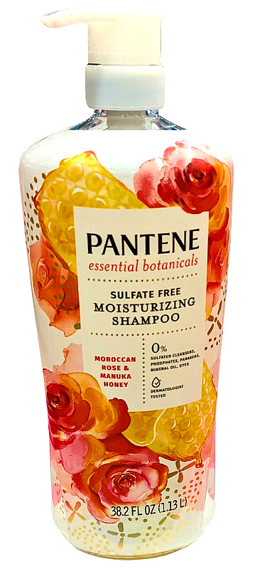 Pantene Essential Botanical Rose + Honey Moisturizing Shampoo 38.2 Oz