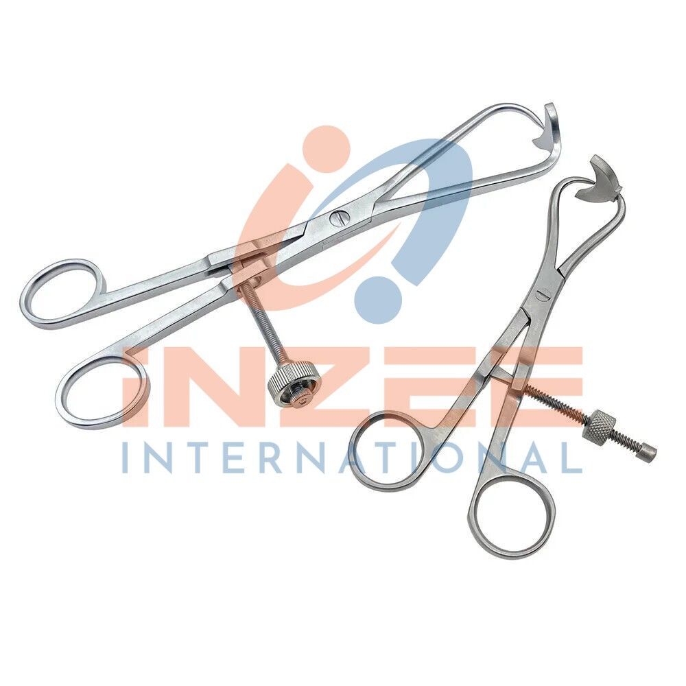 2 Pcs Set TPLO Reduction Retractor Bone Plate Forceps Surgical Instruments