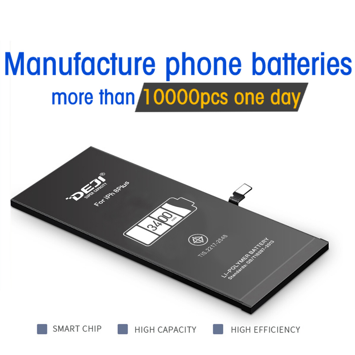 DEJI OEM Replacement Internal Battery for Apple iPhone X 8 7 6 6s Plus+Tool Kits