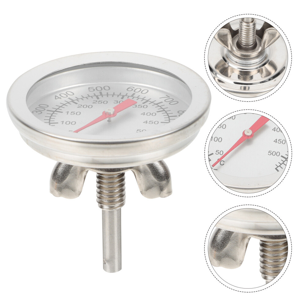 Grill Thermometer Metal Monitoring Outdoor Pizza Ovens for outside Digital Meat