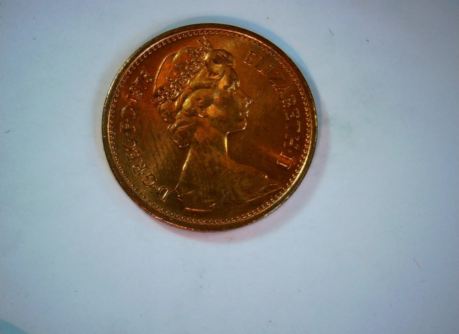 United Kingdom 1976 1 New Penny Elizabeth II (decimal) 1p Coin