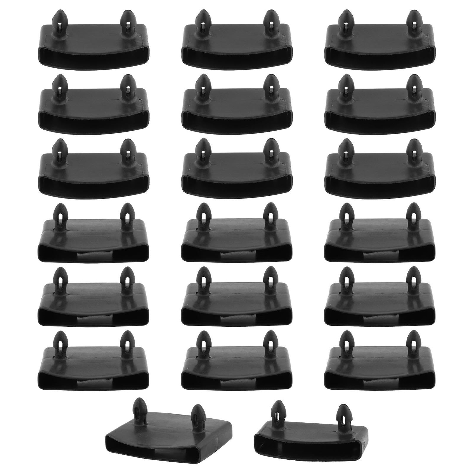 Ranjaner 20Pcs 54x10mm Plastic Replacement Bed Slat free size, Black