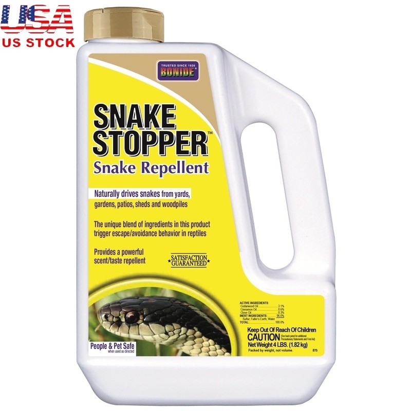 Snake Stopper Granules 4 lb Snake Repellent Outdoor Lawn Garden Safe Non Toxic