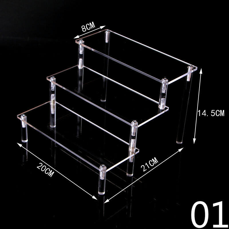 Acrylic Display Stand Toy Model Car Accessories Transparent Perspex Shelf