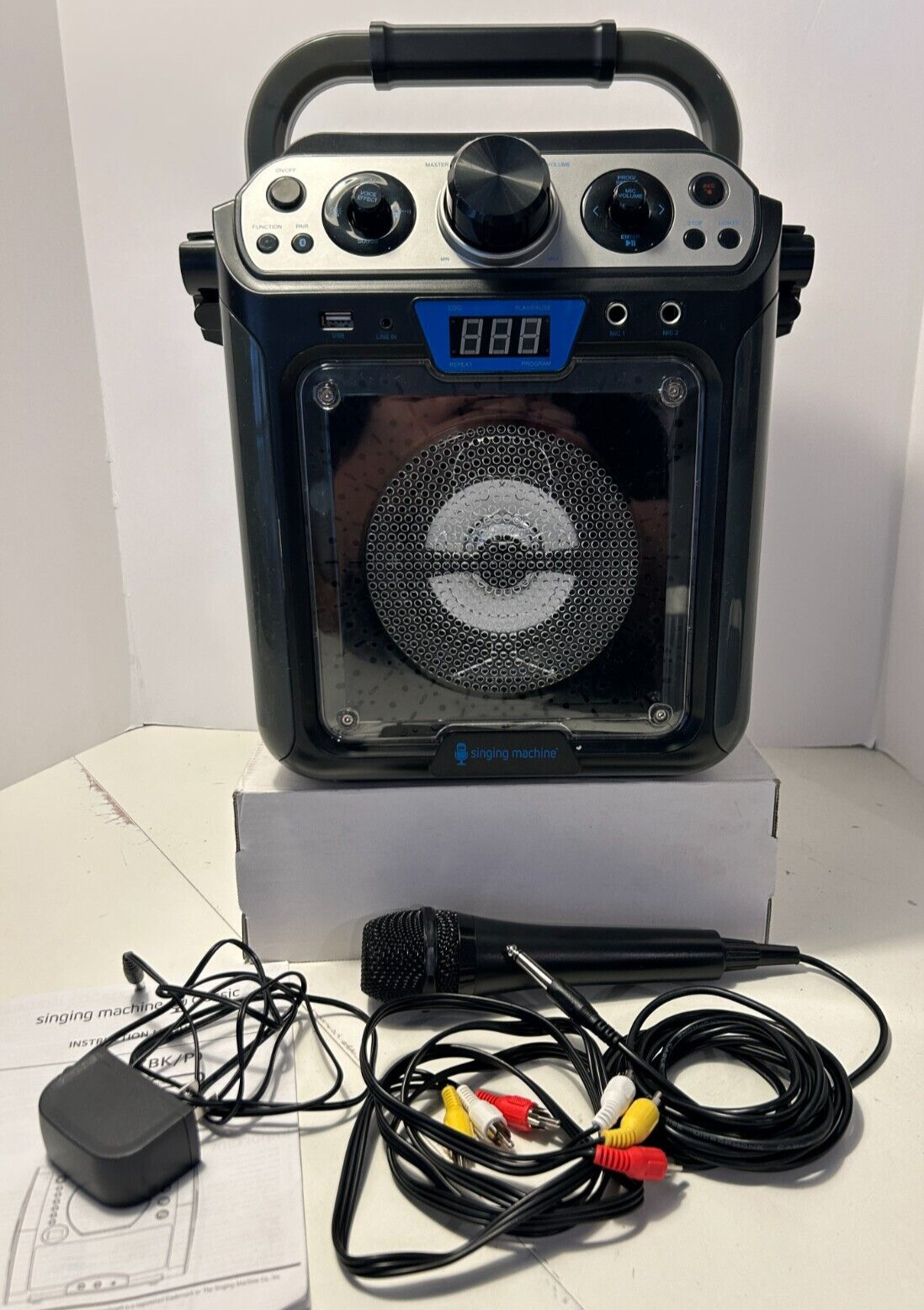 Singing Machine Portable Groove Hype Bluetooth Karaoke System (SML712BK) - [LN]™
