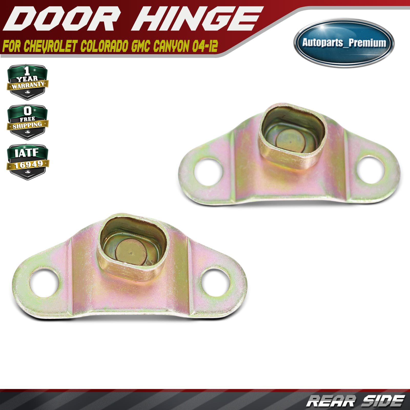 2Pcs Rear Tailgate Hinge Body Side for Chevy Colorado GMC Canyon 2004-2012 Metal