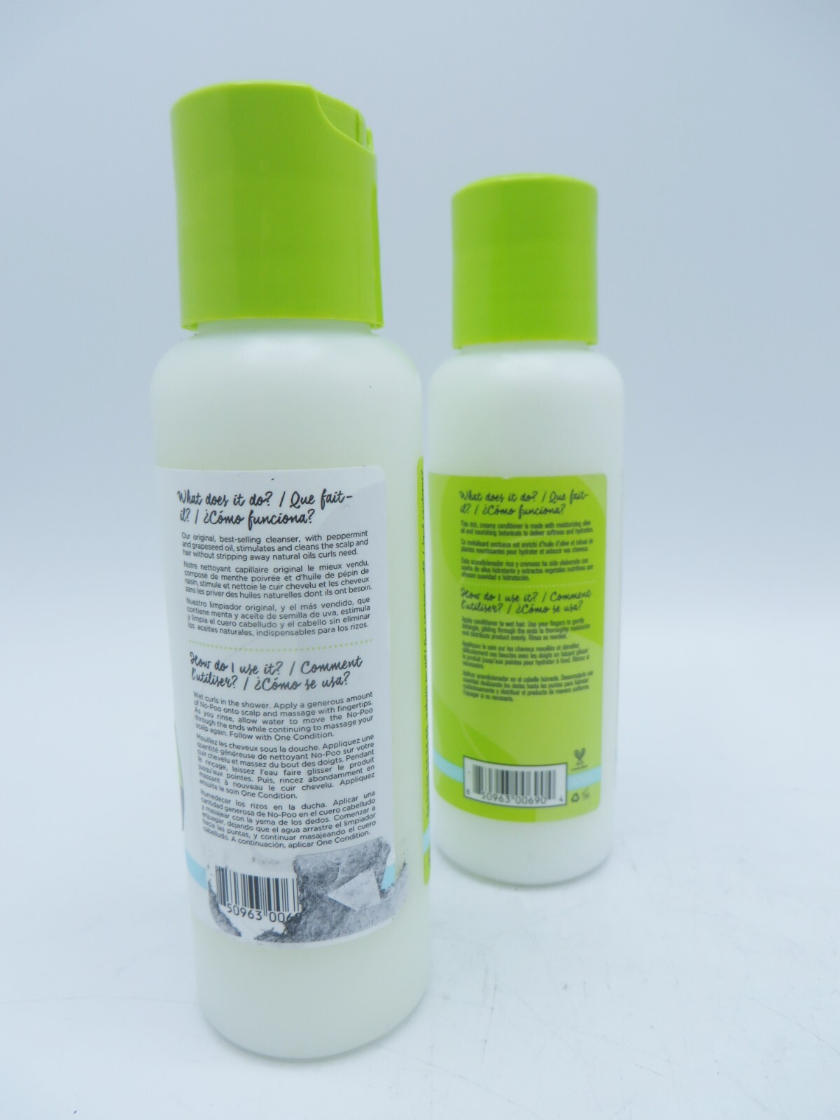 DEVA CURL NO POO ORIGINAL CLEANSER & ONE CONDITION 3 OZ TRAVEL SIZE!
