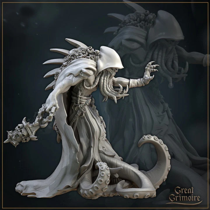 Abyssal Shaman - Resin Tabletop Miniature