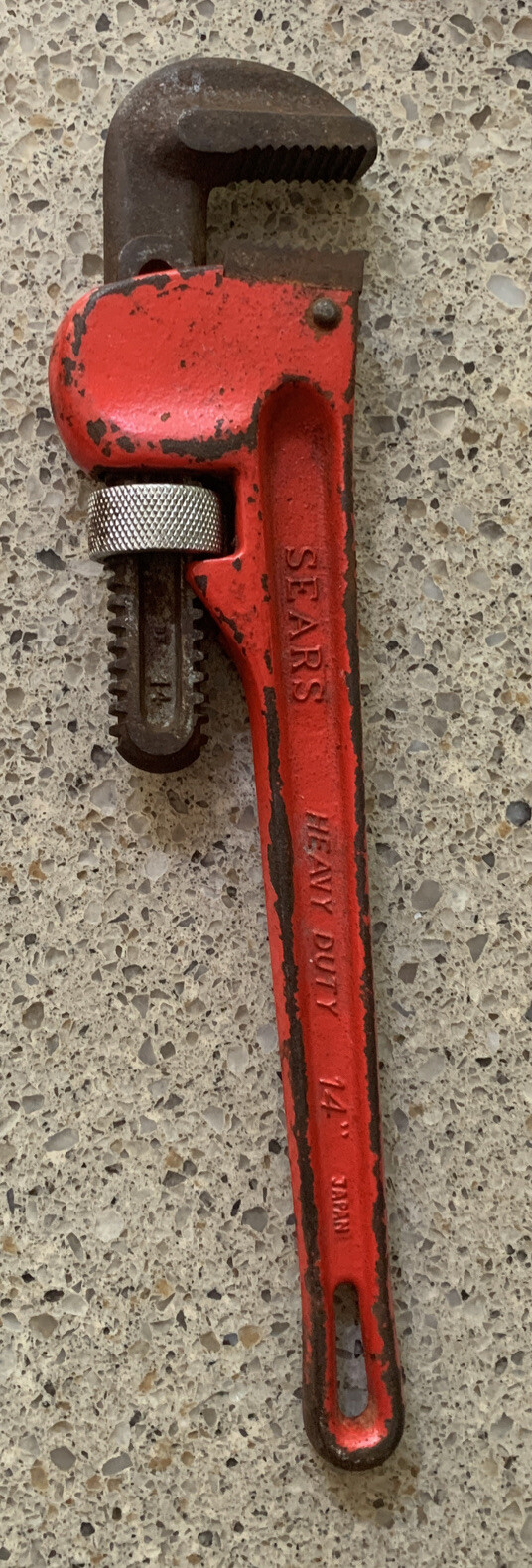 Vintage Sears Pipe Wrench Heavy Duty 14" Made in Japan