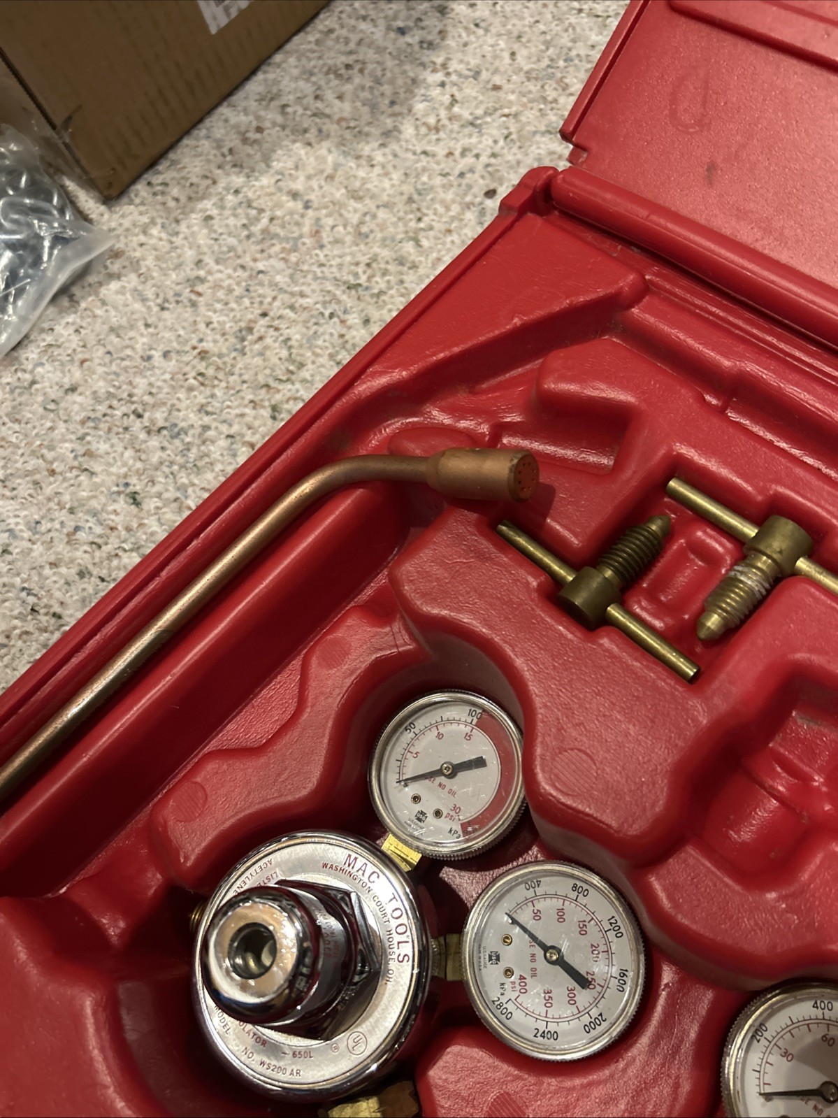 Mac Tools Harris Regulator Set Oxygen Acetylene For Welding Cutting Heating Trch