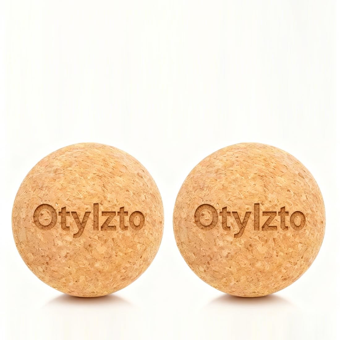 2Pcs Massage Lacrosse Balls Natura Cork for Myofascial Release, Trigger Point...