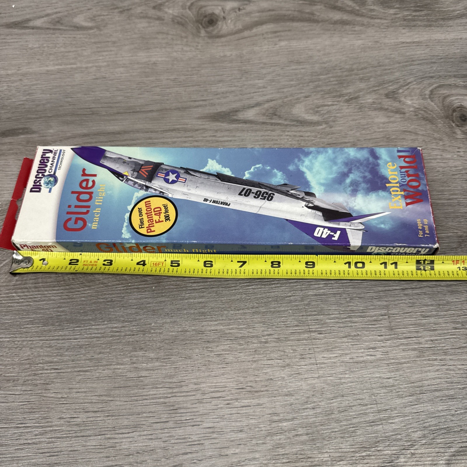 1999 Discovery Channel Tech Phantom F-4D Glider Mach Flight- New Open Box