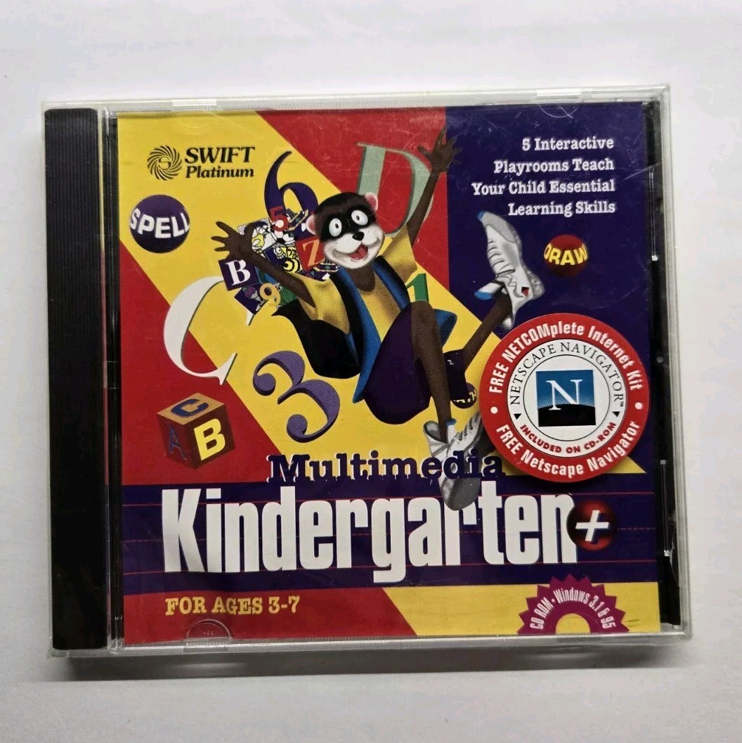 Multimedia Kingergarten+ PC CD-ROM Swift Platinum