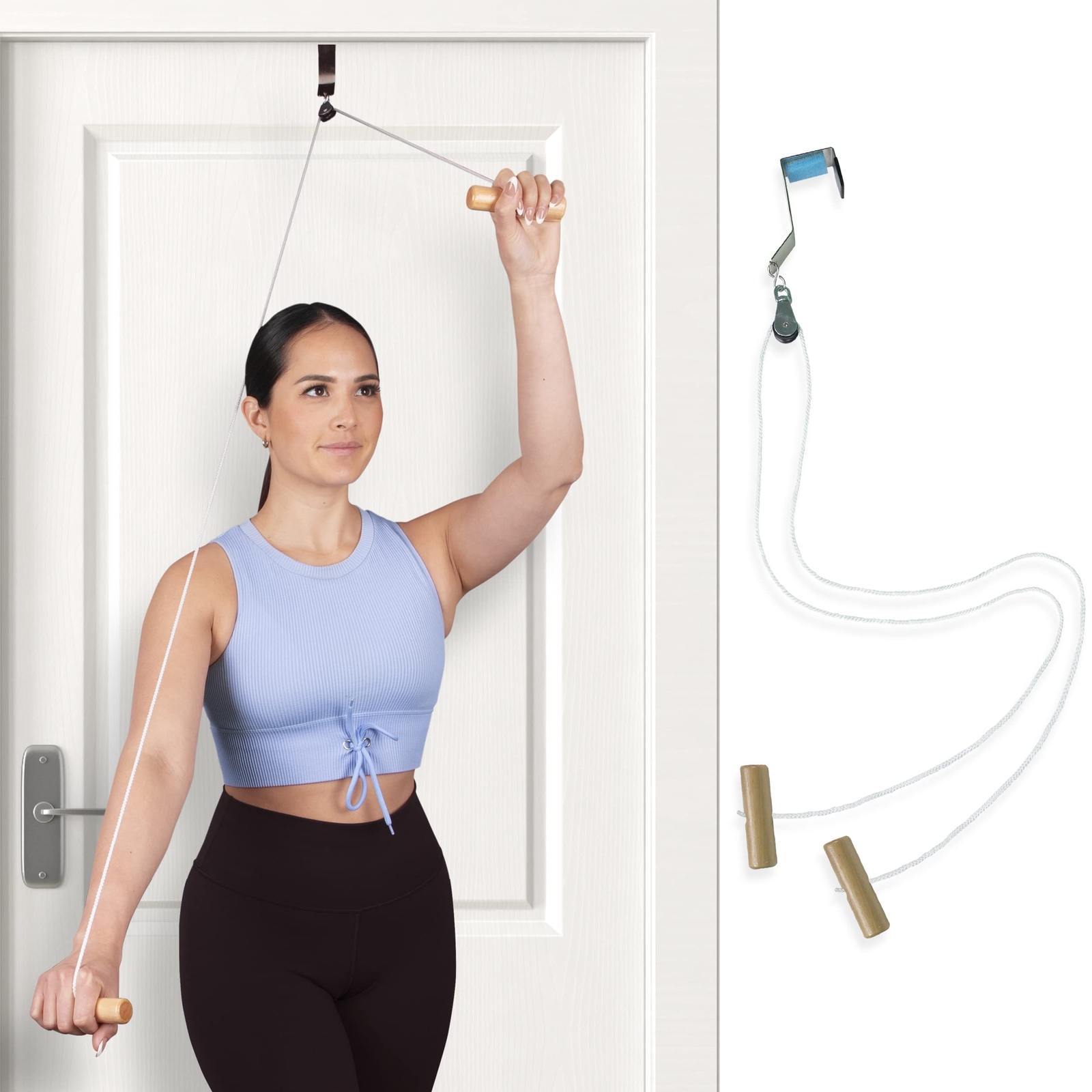 Over The Door Shoulder Pulley System Rope Physical Therapy Machine Equipment