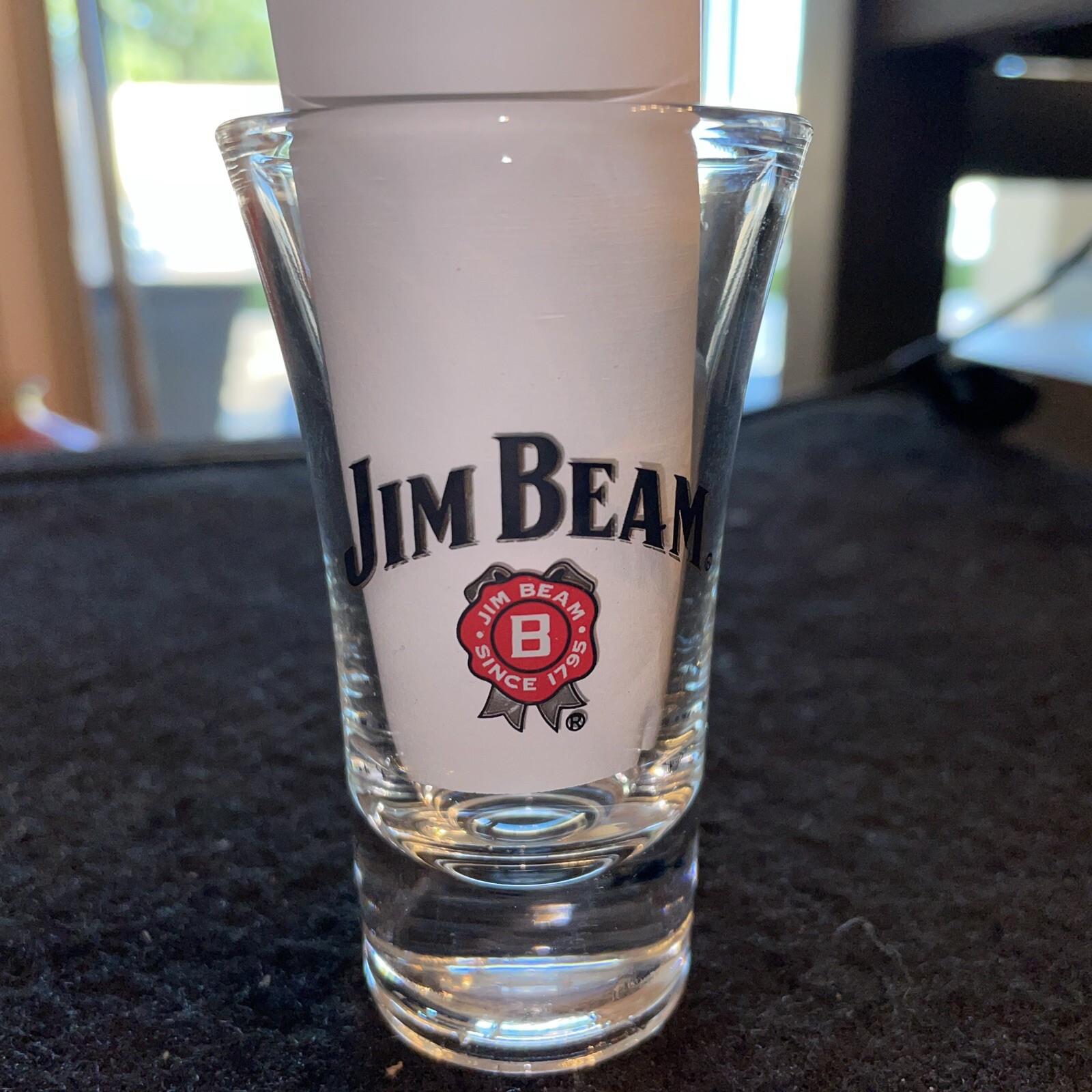 JIM BEAM Shot Glass Tall Double