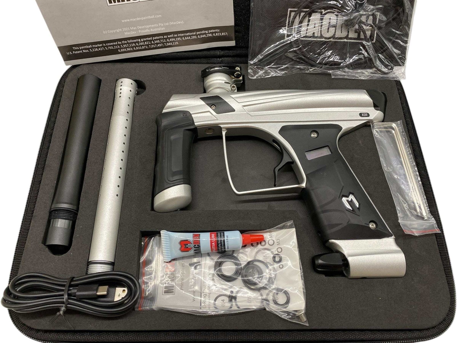 MacDev XDR Paintball Gun Silver/Black