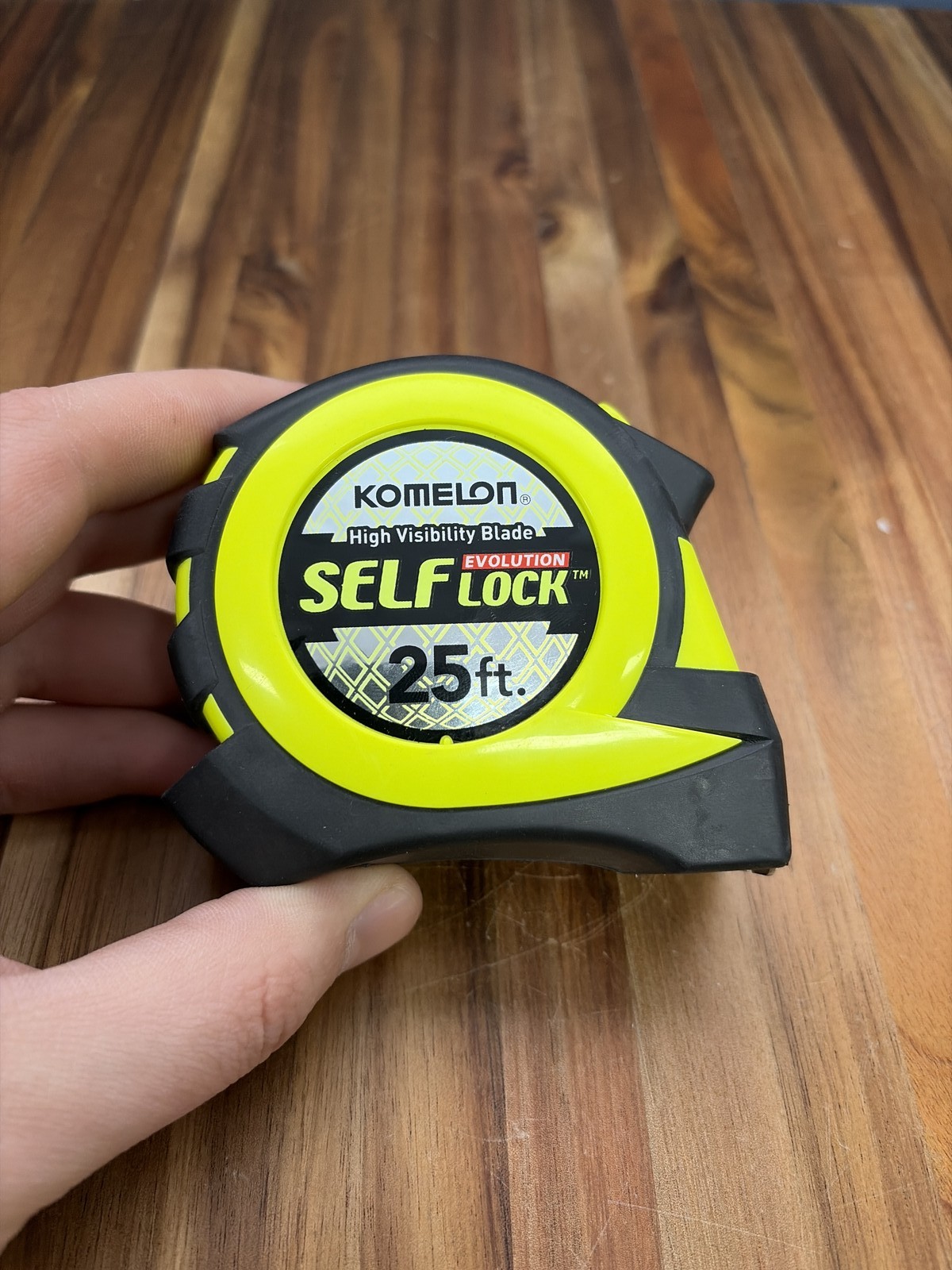 Komelon Self Lock Evolution 25 ft High Visibility Tape Measure