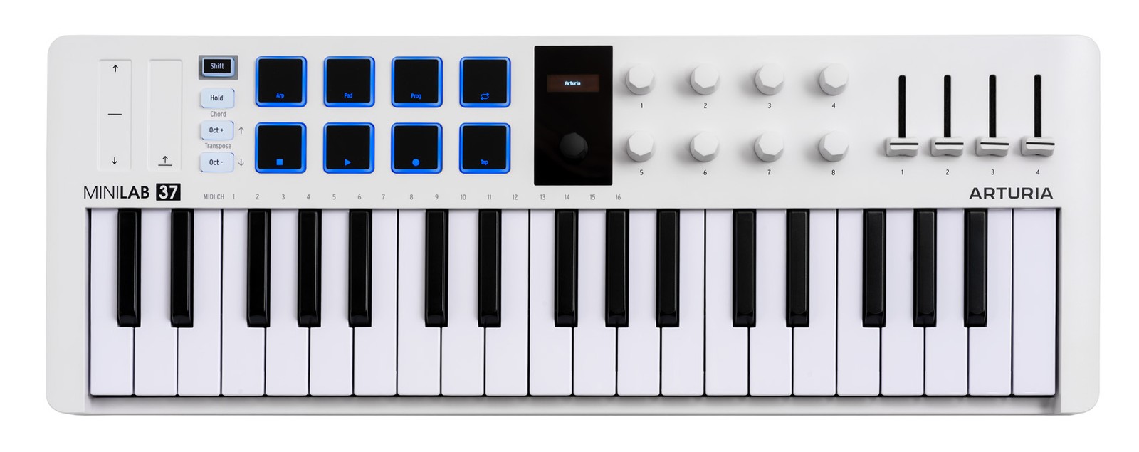 Arturia MiniLab 37 mk3 White 37-Key MIDI Keyboard Controller