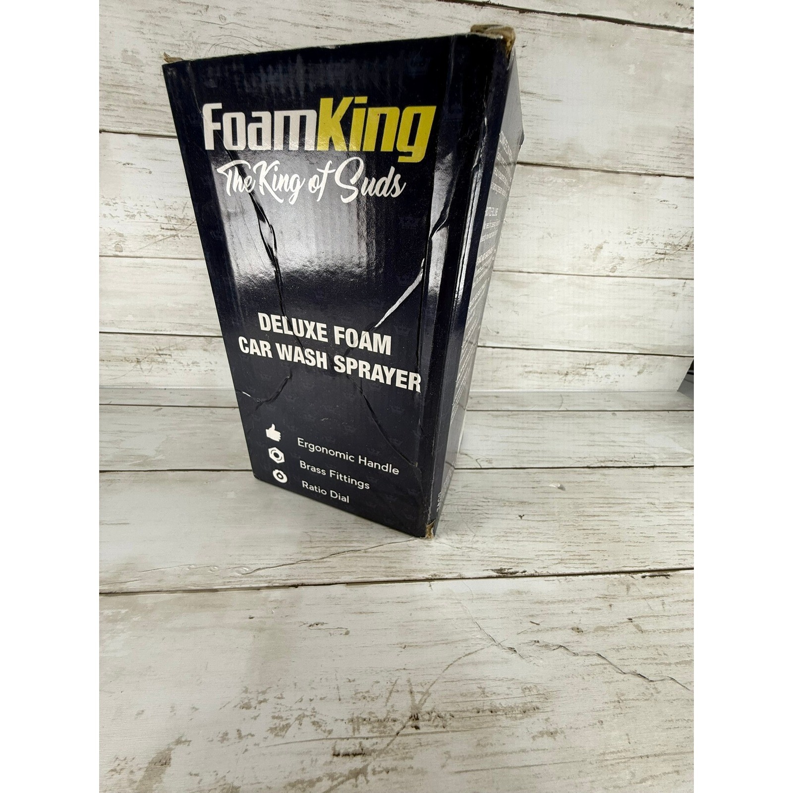 Foam King Deluxe Car Wash Sprayer The King of Suds Brass Fittings Ratio Dial