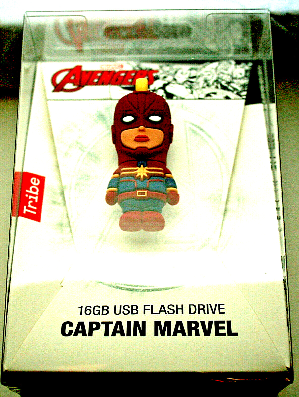 Marvel Comic Captain Marvel 16GB USB Flash Drive New NOS MIB Tribe