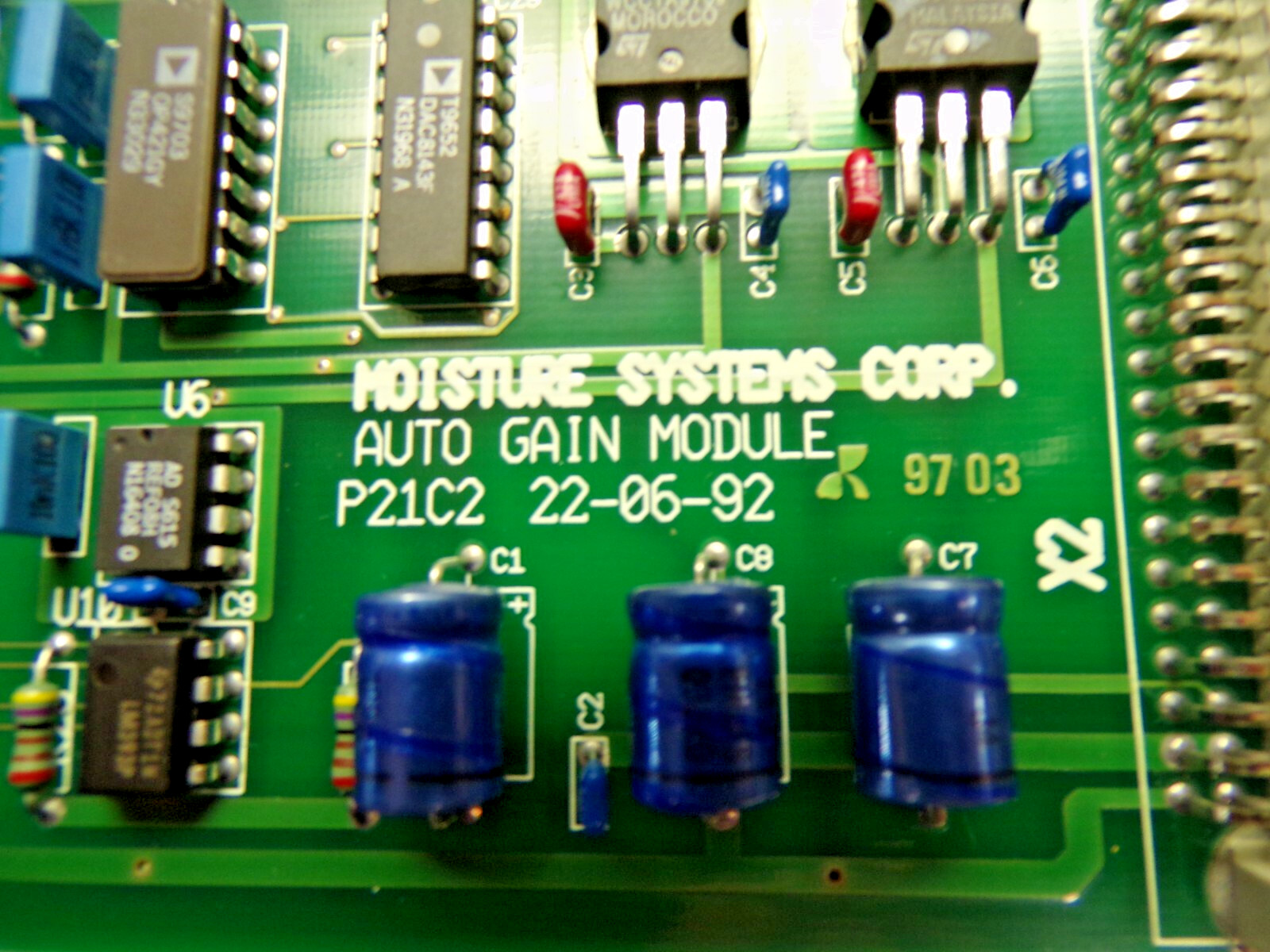 New Moisture Systems Corp. Circuit Board P21C2