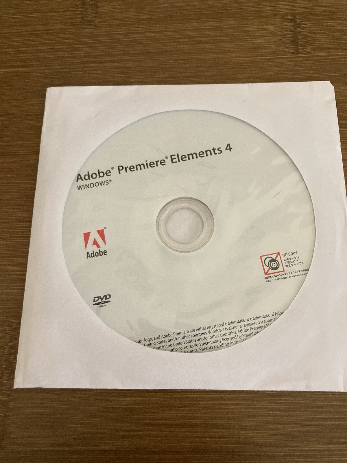 Adobe Premiere Elements 4 Software CD Windows Tested Legacy Install Disc w/ Code