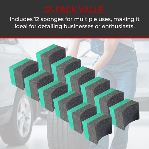Double Wide Curved Foam Sponge (12 Pack)