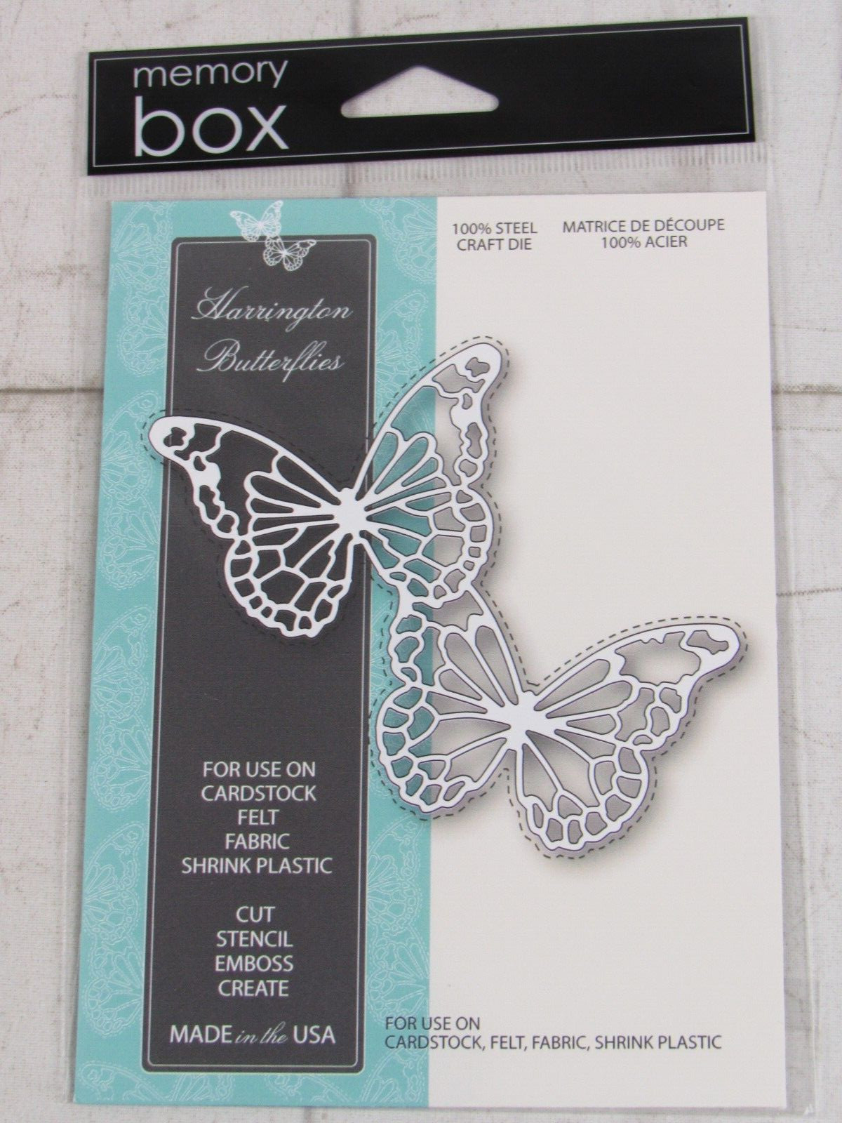 Memory Box Steel Craft Die, Harrington Butterflies, 99476