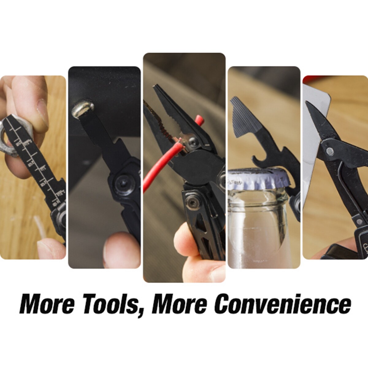 FLISSA 16-in-1 Multitool Plier Compact Portable EDC Multi Tool With Pocket Knife