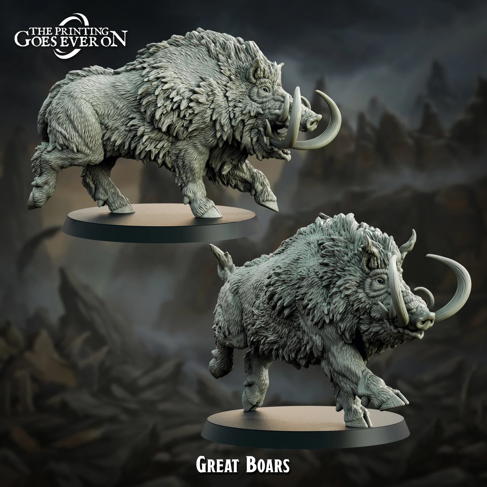 Great Boars - Resin Tabletop Miniature