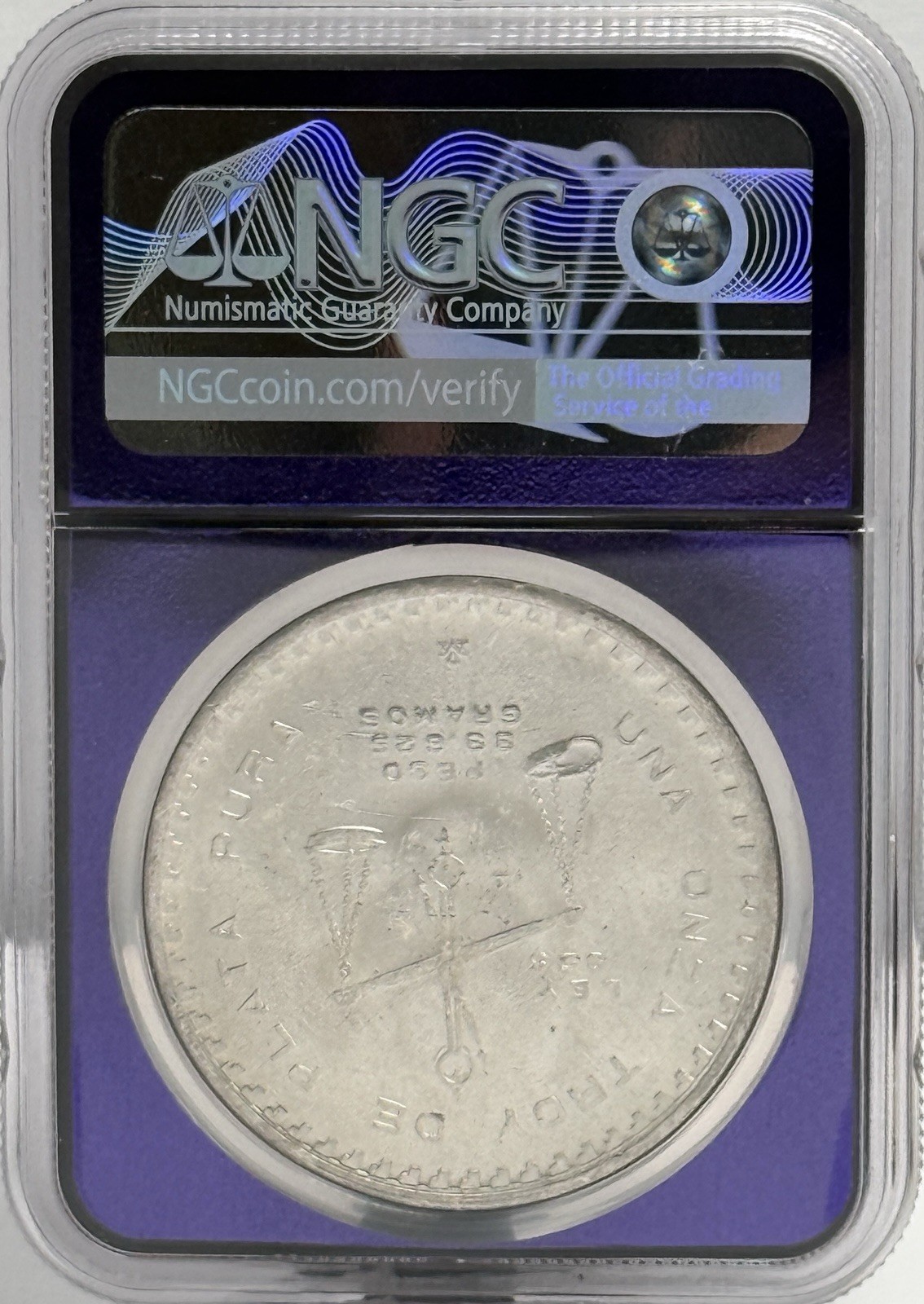 1979MO Mexico 1 Onza Silver NGC MS64