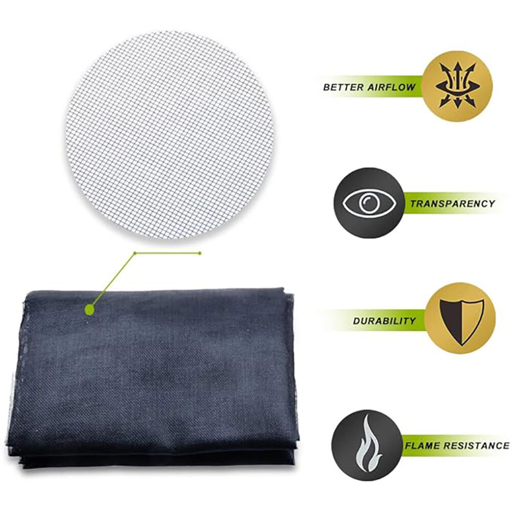 Heavy-Duty Magnetic 16x7 ft Garage Door Screen, Dual Car Access, Fiberglass Mesh
